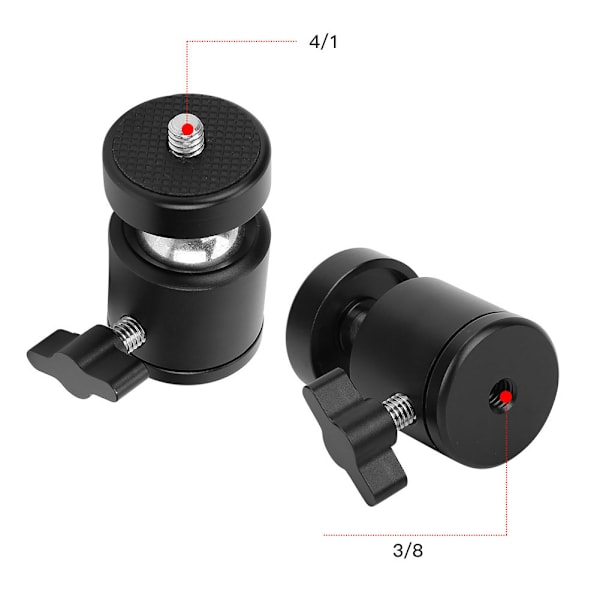 ADAI Mini Stativ Kulled Stativfäste 360 Graders Rotationsadapter för Kamera Mobiltelefon