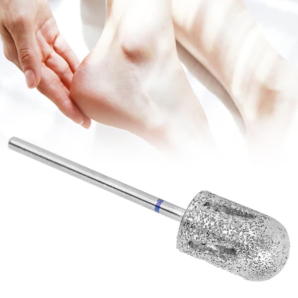 Rustfrit pedicure-bor i rustfrit stål, tilbehør til fodfil, slibning og polering A1C