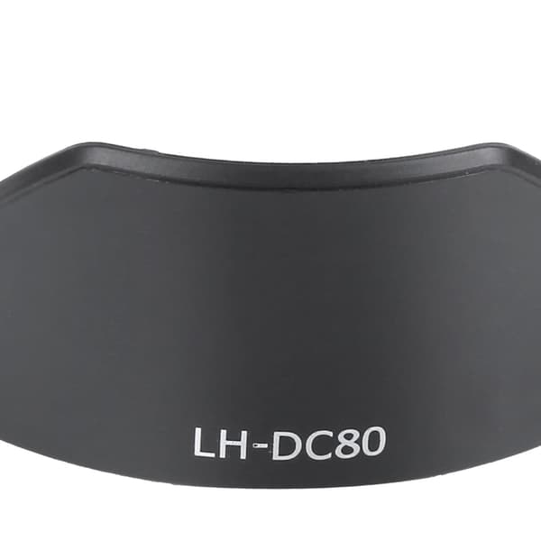 LHDC80 Plastik Sort Kamera Mount Objektivblænde til Canon PowerShot G1X Mark II Kameraobjektiv