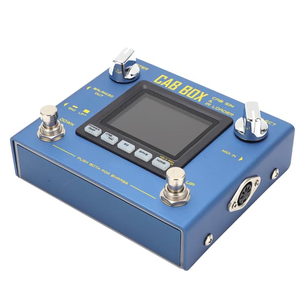 CAB BOX Pedal Elektrisk Basguitar Effekt med Kabinet Modellering IR Loading Amp Simulator R‑08