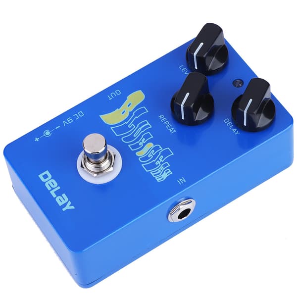 Mini Metal Delay Guitar Effekt Pedal Høj True Bypass Instrument Tilbehør