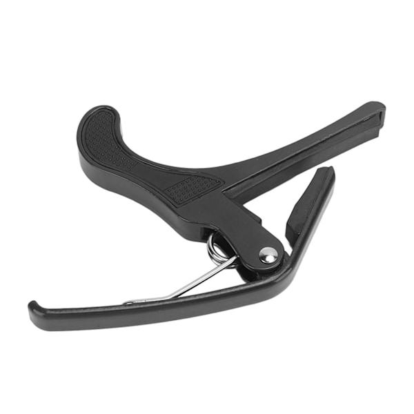 Gitarr Capo Alloy Snabbkoppling Elektrisk Gitarr Capo Set med 2PCS Gitarrplektrum för Banjo Mandolin Svart