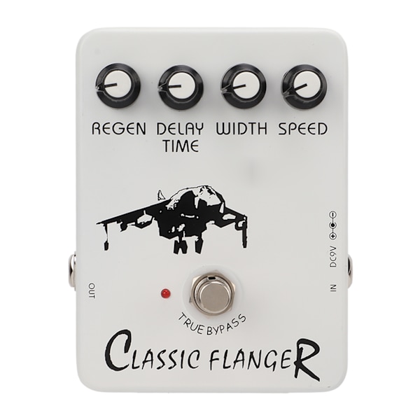 Gitarr Effekt Pedal Metallic Flanger Ljud Snabb Vibrato Elektrisk True Bypass JF‑07