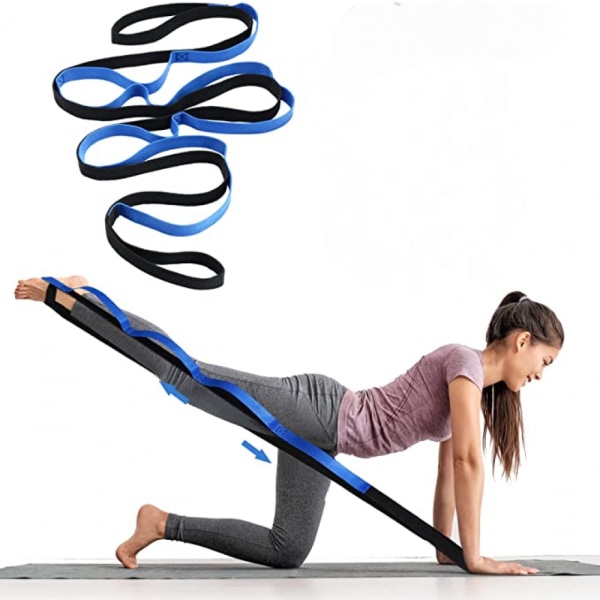 Yogastropp for stretching Stretchingstropp for fysioterapi Ikke-elastisk stretchstropp Treningsstrekk ut stropp