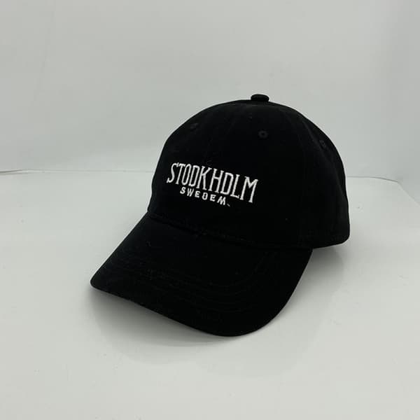 Dotpet Hat Broderet Bogstav Casual Baseball Cap (Sort)