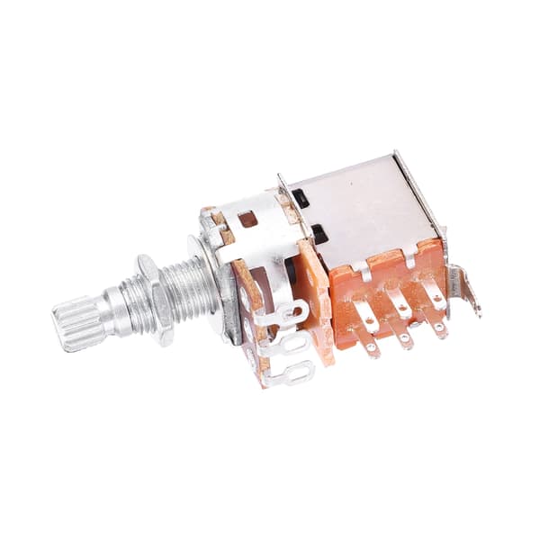 2 stk A25K Volum- og tonekontrollpotter 18mm delt skaft Potentiometer Gitardeler