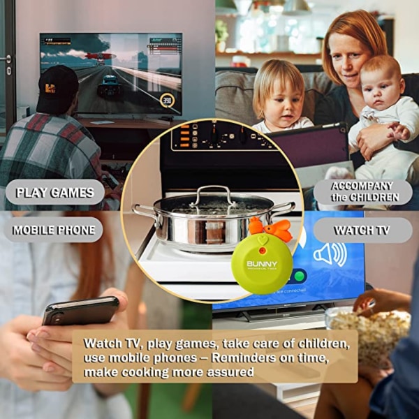 Söt kyss fisk design kökstimer, mekanisk timer 55-minuters timer, matlagningsnedräkning, timer med magnet för kylskåp (blå)