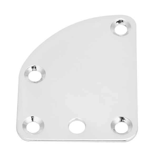 5-hulls nakkeplate for ST elektrisk gitar Deluxe Style DIY erstatningsdeler (sølv)