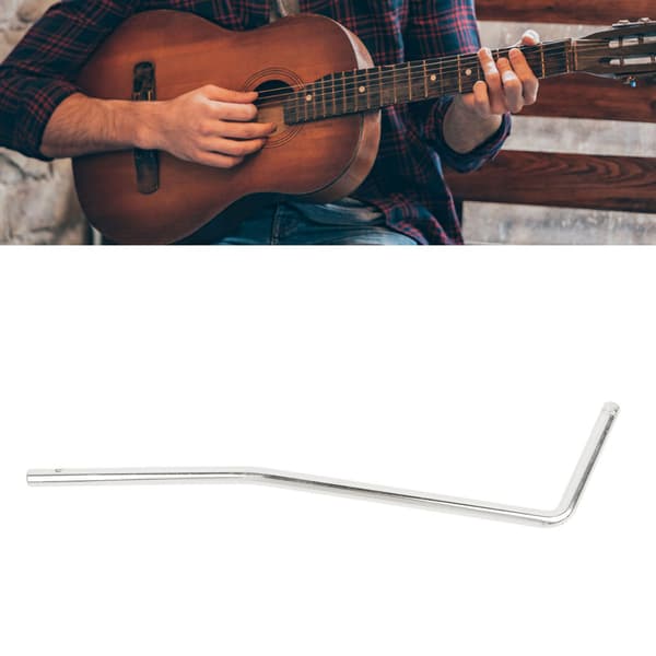 Push In Gitarr Tremolo Vibrato Arm Utmärkt Stämstabilitet Pålitlig Elektrisk Gitarr Whammy Bar Silver