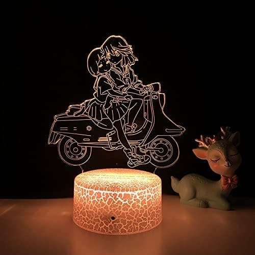 WJ Kill La Kill Led Natlys til Soveværelse Indretning Gave Natlampe Anime 3D Lampe Kill La Kill