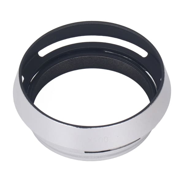49 mm modlysblænde i aluminium sølv mat kamera modlysblænde med adapterring til X100 X100S