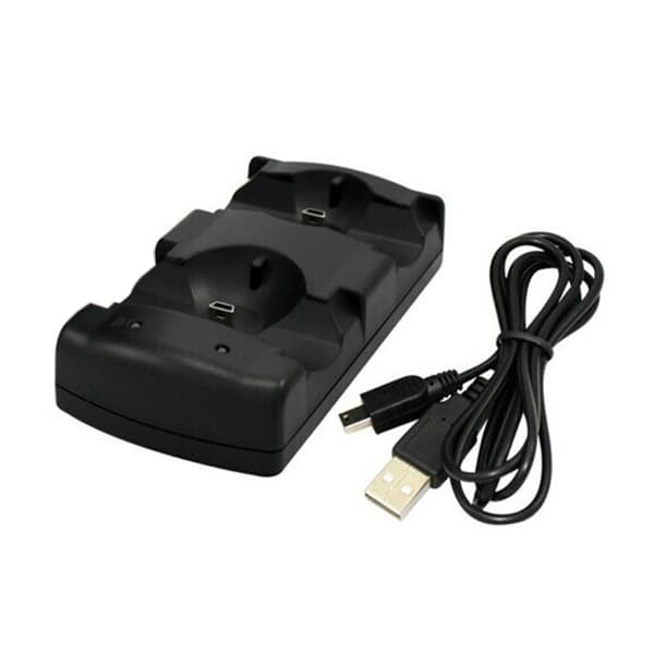 Oplader til PS3 Controller - Hurtig Opladningsstation med Indikator - Sikker og Effektiv