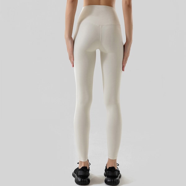 Høytlivs mønstrede leggings for kvinner - Myke og smøraktige bukser med magekontroll for trening og yoga (XL)