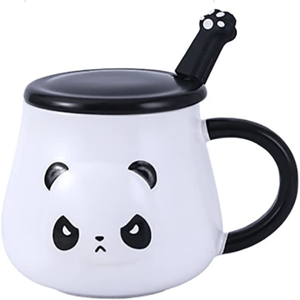 Söt björnkatt kaffekopp, intressant björnkatt keramisk kaffekoppslåda, matchande barnungdomstjej (arg)