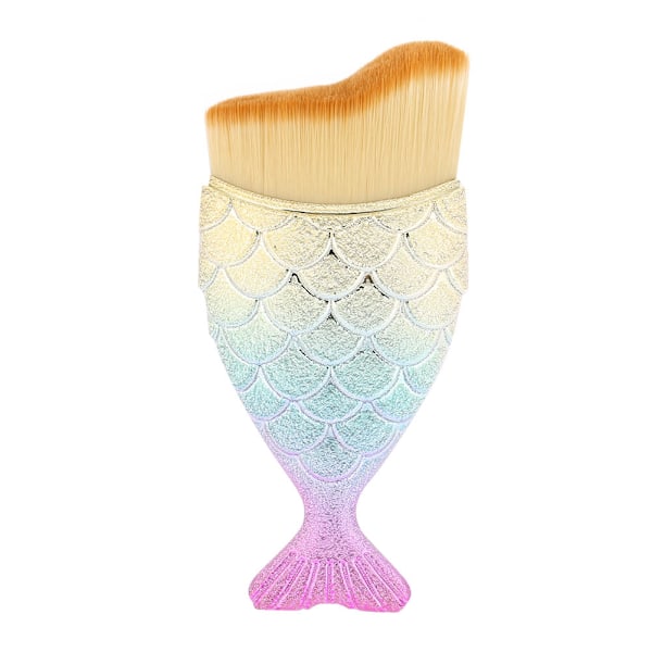 Pudder Foundation Pensel Havfrue Form Makeup Pensel Fashionabel Kosmetisk Pensel (Farvet)