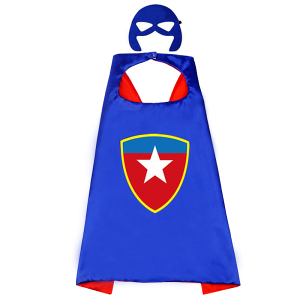 Superhjältekappor och barnmasker Halloween Cosplay Superhjälteleksaker Bästa presenterna för barn (nya Captain America poäng)