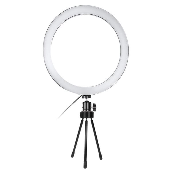 Telefon Live Stativbeslag LED Ring Fotobelysning (Bordstativ)