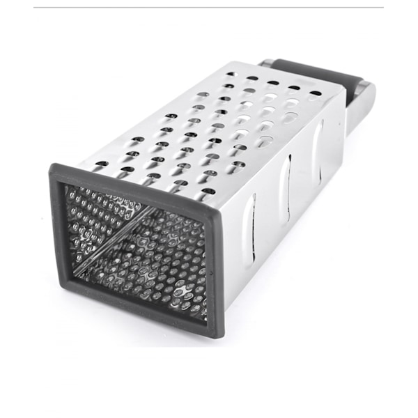 Ammattilaisen raastin, 100% ruostumatonta terästä, 4 sivua, paras parmesaani-juustolle, vihanneksille, inkiväärille