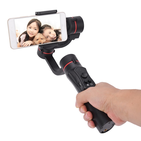 H2 3-axlig handhållen kulled mobiltelefon intelligent anti-shake stabilisator för utomhus live