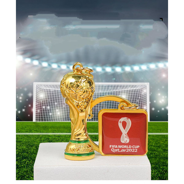 2022 FIFA World Cup Qatar 3D Trofæ Nøglering - Ejer En Samlerversion Af Verdens Største Fodboldpræmie
