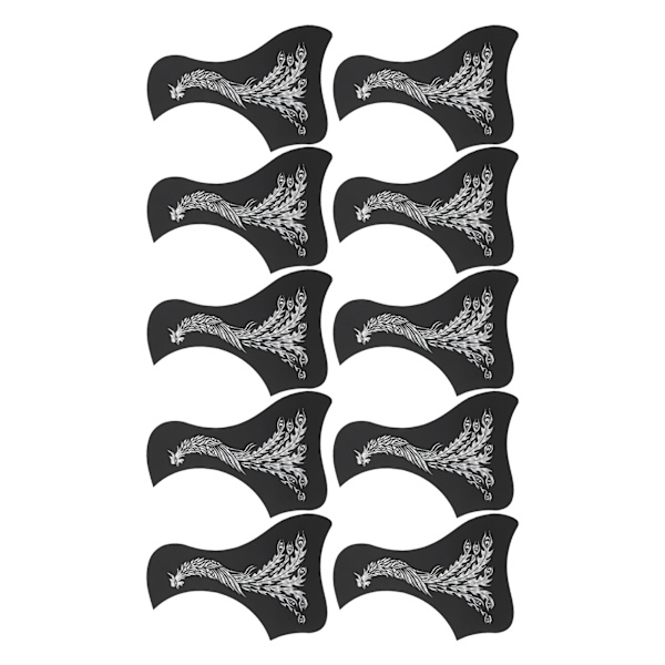 Kitara Pickguard Klassikko naarmuuntumaton suojalauta Instrumentin tarvike Lintutyyppinen Feeniks-kuvio 10 kpl Hopea