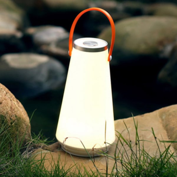 Kannettava LED-ulkotakka, 1500 mAh akun käyttöinen, langaton, kosketushimmennettävä, kannettava terassilamppu