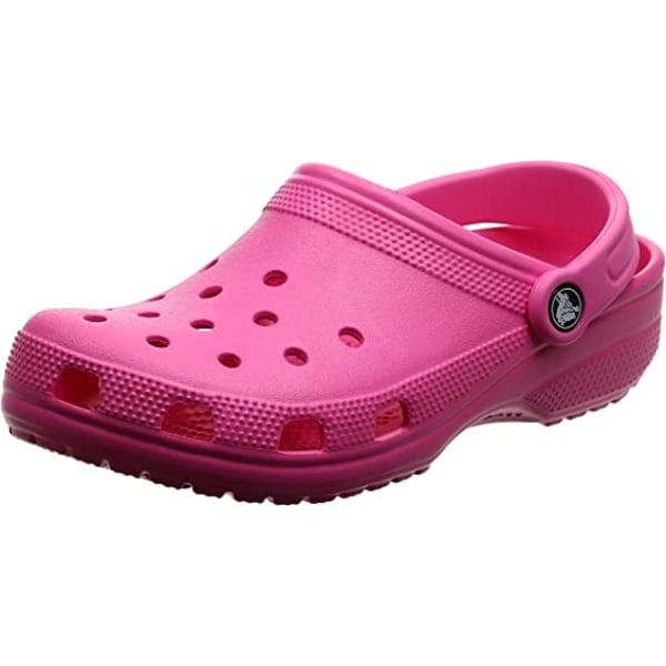 Herr- och damsandaletter med hål (elektrisk rosa)