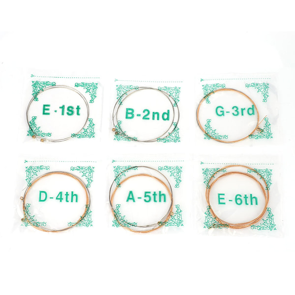 12 PCS High Quality Folk Guitar Strings Replacement Accessory Musical Instrument Parts