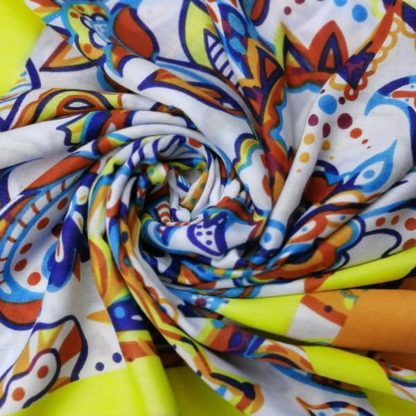 70 x 35 Kvinner Firkant Silke-lignende Hår Sjal Hode Sovende Wrap Sateng Hodeskjerf, E