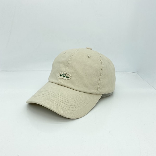 Dotpet Personlighet Trendig Mjuk Topp Kepsen Ren Bomull All-Match Casual Baseball Kepsen(Beige)