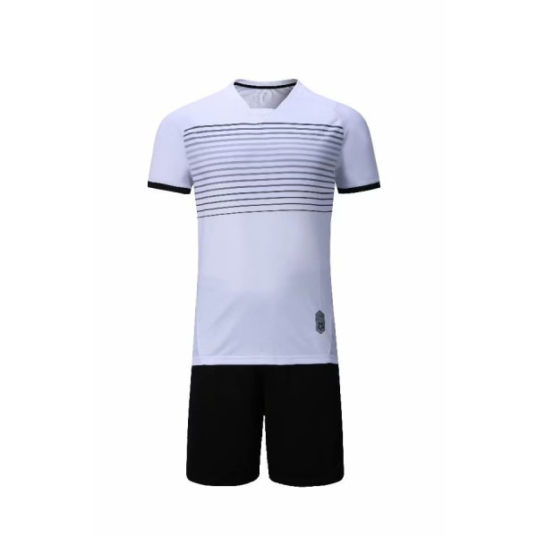 Premium Boys Soccer Wear Sport Team Träningskläder | Tröjor och shorts | Boys & Girls Youth.white—3XS