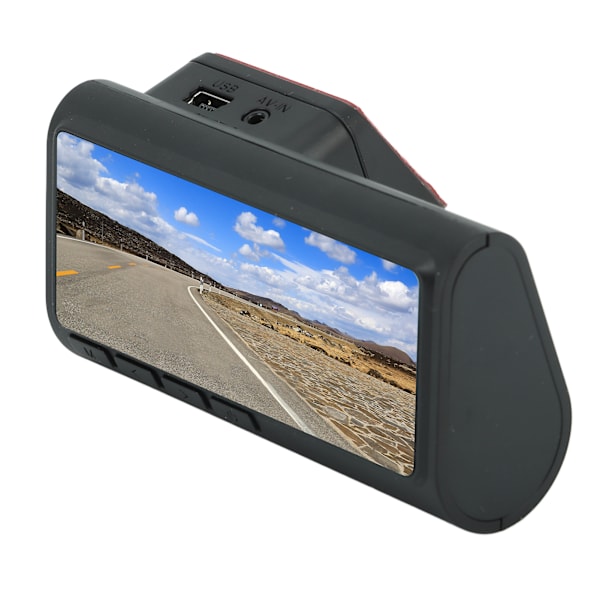 Dubbel Dash Cam 3,3 tum WiFi 1080P HD Smart Loop Recording Dashboard Driving Recorder för bil