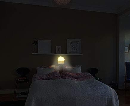 Sensor LED nattlys Plug-in nattlys for barn voksne drøm seng lampe vegg sky nattlys