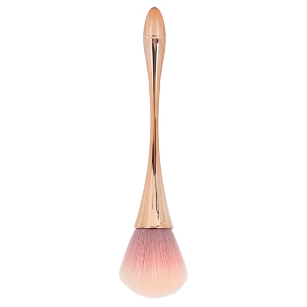 Portable Single Makeup Brush Fluffy Powder Brush Soft Manicure Dust Removal Brush Rose Gold