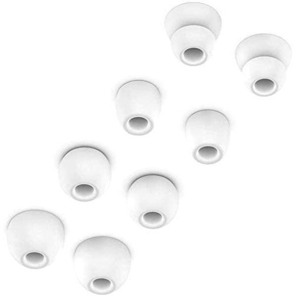 Replacement Earbuds Silicone Ear Buds Tips Compatible with Beats by dr dre Powerbeats Pro Wireless Earphones (White 8pcs)