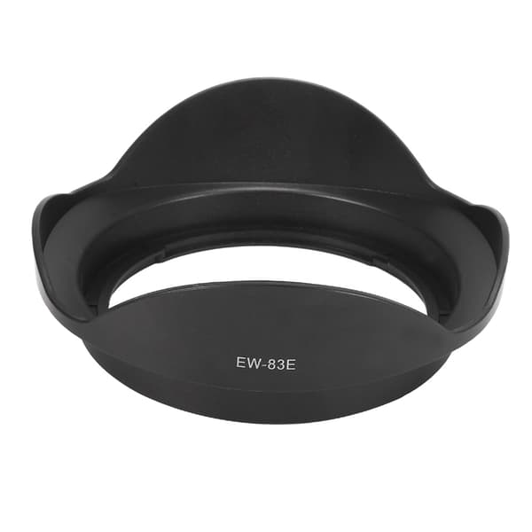 EW‑83E modlysblænde kameramontering plast sort passer til EF 17‑40mm 17‑35 20‑35mm objektiver