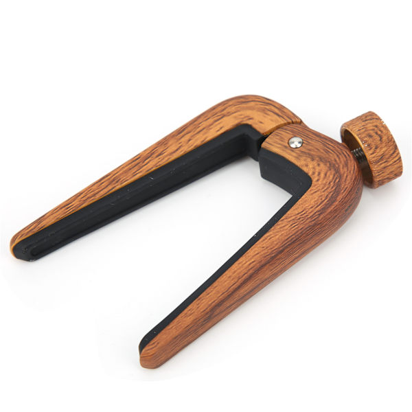 Flanger Gitar Capo Ukulele Tuning Spenning Multifunksjonelt Musikk Instrument Tilbehør Mørkt Trefiber