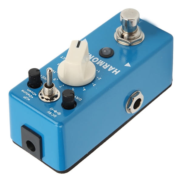 Digital Chip Effektpedal Metall Blå Gitarr Transponeringseffekter Pedaler med LED-ljus