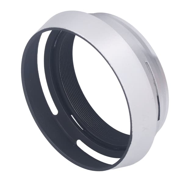 49 mm modlysblænde i aluminium sølv mat kamera modlysblænde med adapterring til X100 X100S