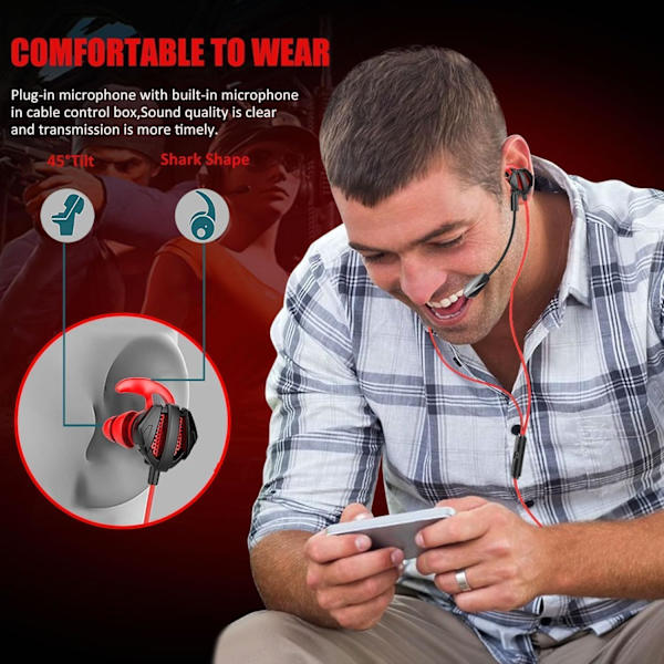Peliheadset, jossa mikrofoni, langalliset pelikuulokkeet, PC-yhteensopivat PS4:n, Xbox Onen, PS5:n, Playstation-pelin, matkapuhelimen kanssa, irrotettava mikrofoni