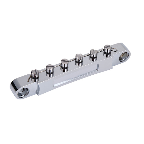 Alloy Bridge & Tailpiece Set Ersättning Del för LP Stil 6-Strängad Elgitarr