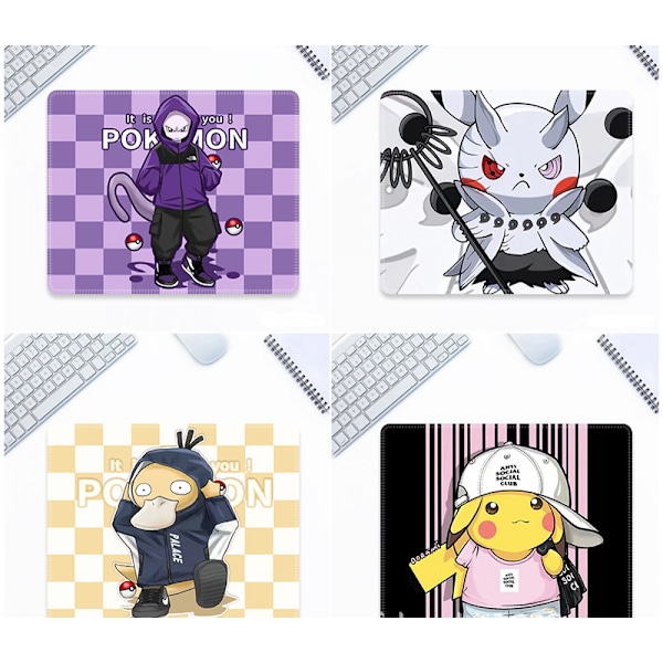 Musemåtte anime musematte skridsikker musematte 260*210mm musematte lyserød