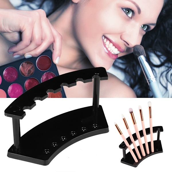 Professionel Neglekunst Penneholder UV Gel Pen Stativ Opbevaringshylde Manicure Værktøj (Sort)