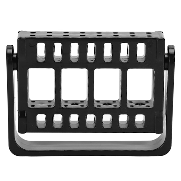 Negleboremaskinholder Utstillingsstativ 16 Hull Neglekunstverktøy Display Organizer Rack Neglesalong Tilbehør Svart