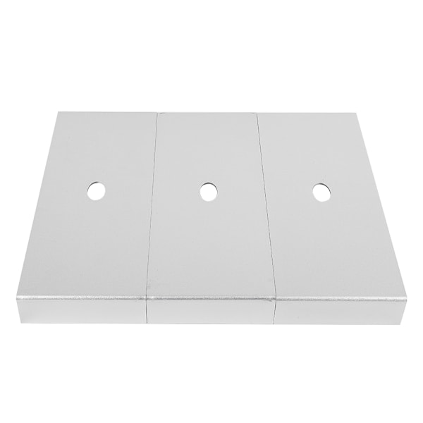 3 stk. Gitarpedalbrett Luftfartsaluminium Effektplate Musikk Instrument Tilbehør Sølv