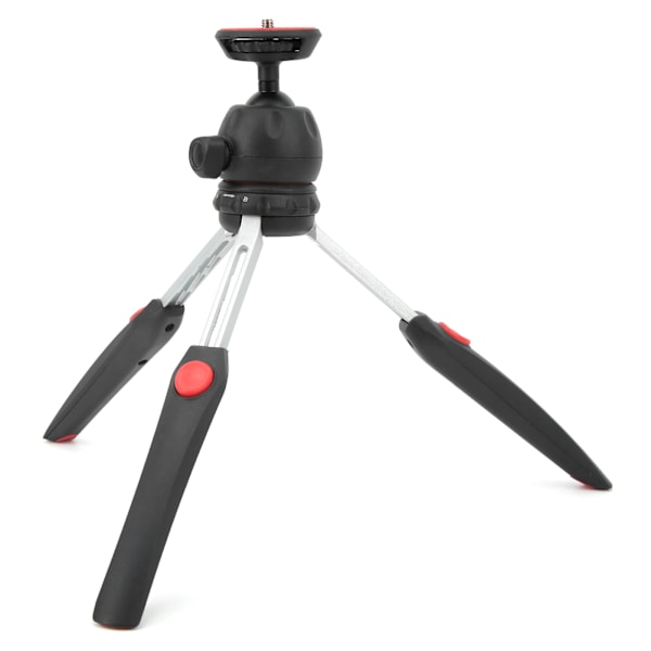 Mini Tripod Kamerahållare med 360° Justerbart Kulhuvud 4 Sektioner Teleskopisk Antislip Bärbar Skrivbordsstativ för Vloggar
