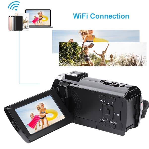 4K UHD WiFi 16X Zoom 48MP Pekskärm Digital Videokamera DV