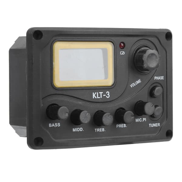 EQ Pickup 4 Band Gitarr Metall KLT‑3 Equalizer Tuner Musikinstrument Tillbehör