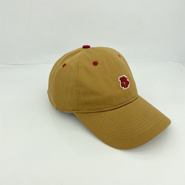 Dotpet Hat Dam Soft Top Enkelt Casual Broderad Solhatt Vår Och Sommar All-Match Baseballkeps Män (Khaki)