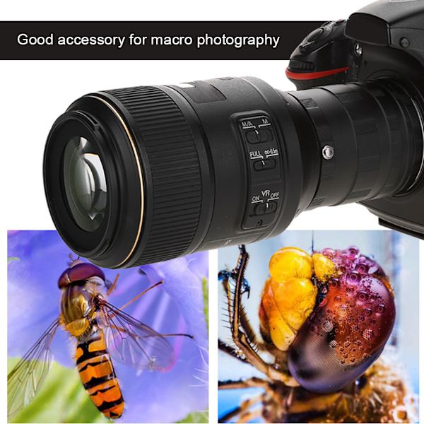 Manuell fokuserings makroförlängningsrör ringar linsadapter set för Pentax PK DSLR-kamera